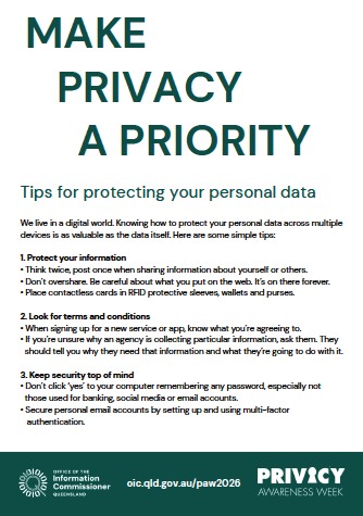 This is an image of a thumbnail for making privacy a priority